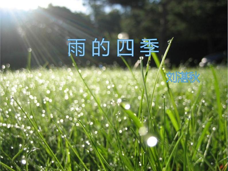 《雨的四季》-2022-2023学年七年级语文上学期课件（部编版）第3页