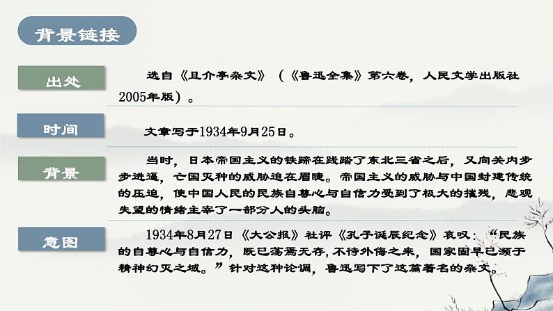 人教部编版九年级上册《中国人失掉自信力了吗》课件05
