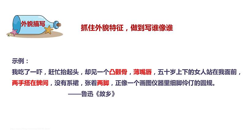 部编版七年级语文上册--第三单元 写作 写人要抓住特点 课件第7页