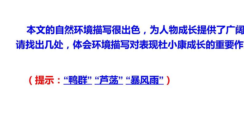 人教部编版九年级上册《孤独之旅》教学课件07