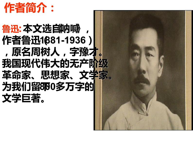 人教部编版九年级上册《故乡》教学课件03