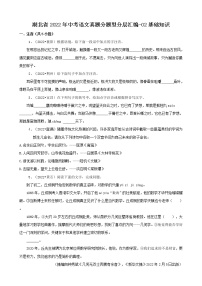 湖北省2022年中考语文真题分题型分层汇编-02基础知识