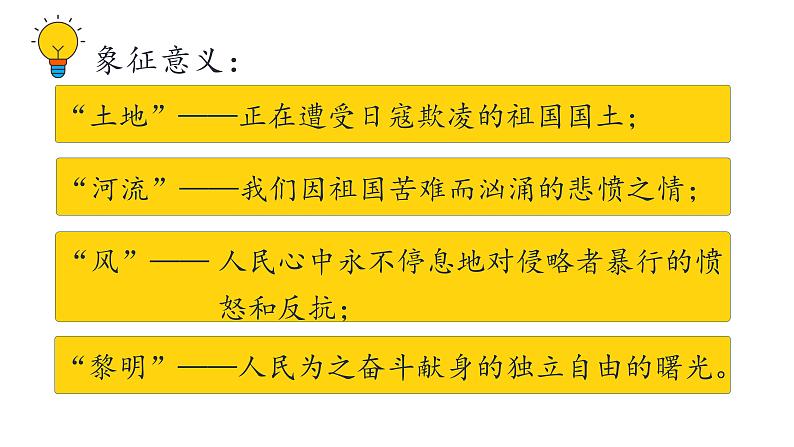 人教部编版九年级上册《我爱这土地》课件第8页