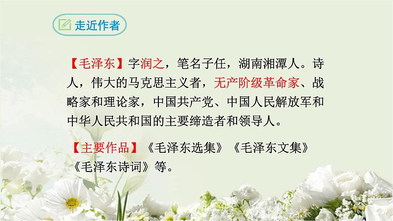 人教部编版九年级上册《沁园春 雪》课件第3页