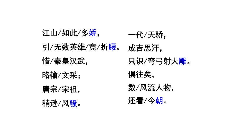人教部编版九年级上册《沁园春 雪》课件第7页