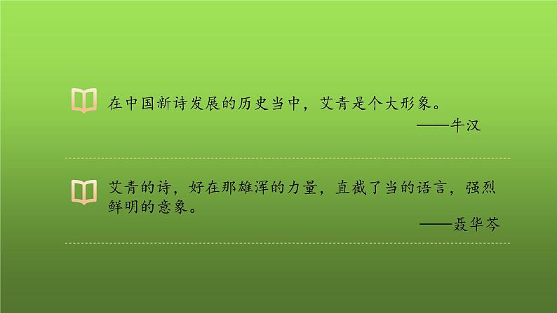 人教部编版九年级上册名著导读《艾青诗选》课件第8页