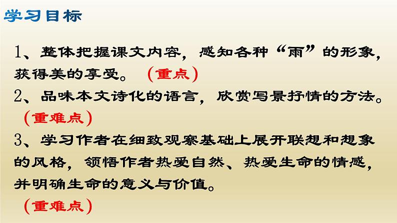 部编七年级语文上册雨的四季课件第2页