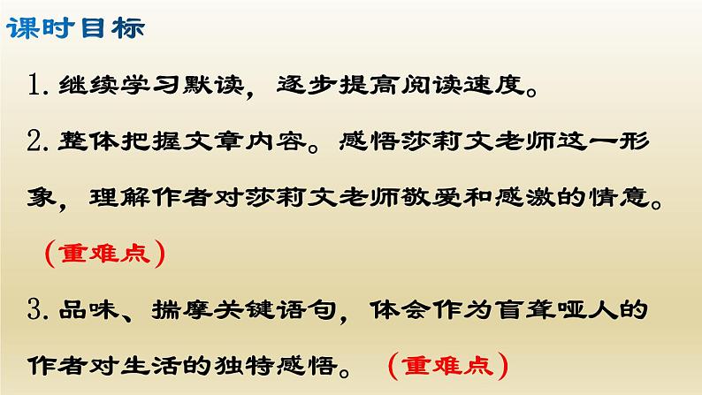 部编七年级语文上册再塑生命的人课件第2页