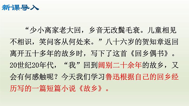 部编版九年级语文上册15.故乡【课件】04
