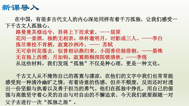部编版九年级语文上册17.孤独之旅课件第4页