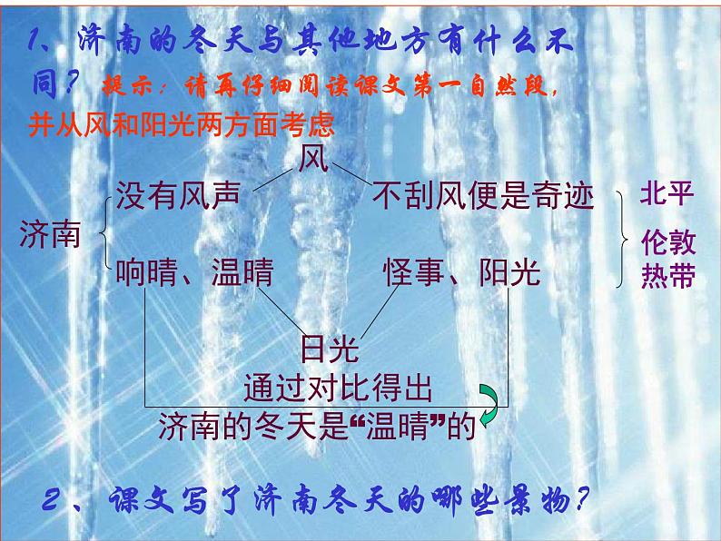 人教版（部编版）初中语文七年级上册2.济南的冬天  课件07