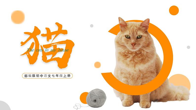 人教部编版语文七年级上册《猫》精品教学PPT课件01