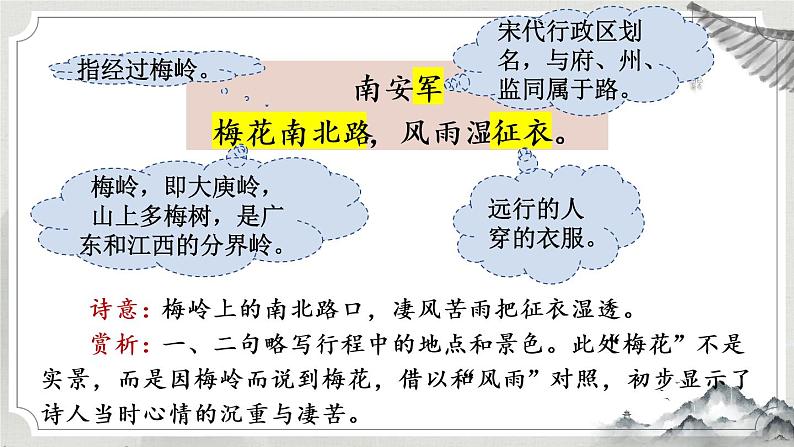 部编版初中语文九年级下册 第六单元 课外古诗词诵读【考点精讲版】 PPT课件06
