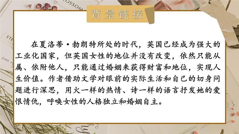 部编版初中语文九年级下册 第六单元 名著导读 《简·爱》 外国小说的阅读【考点精讲版】 PPT课件03