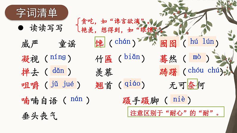 部编版初中语文九年级下册 第五单元 19 枣儿【考点精讲版】 PPT课件07