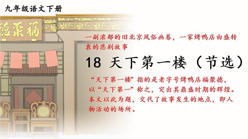 18 天下第一楼（节选）【考点精讲版】第1页