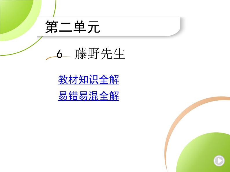 部编语文八年级上册01-6　藤野先生课件+同步练习01