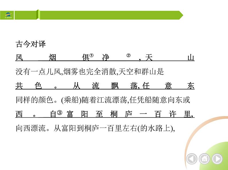 部编语文八年级上册03-12　与朱元思书课件+同步练习06