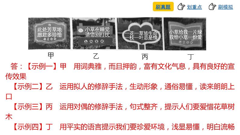 中考语文复习--专题十一 综合性学习与口语交际课件第8页