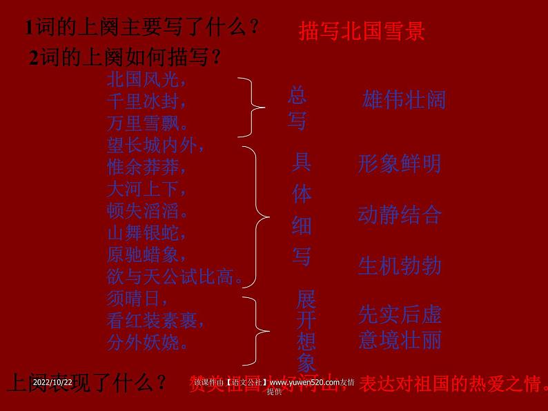 沁园春雪课件第8页