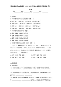 河南省商丘市永城市2021-2022学年九年级上学期期末语文试题-(含答案)