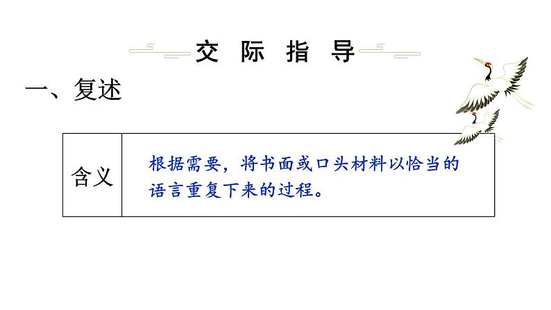 部编版语文八年级上册 口语交际 复述与转述 精讲课件第3页