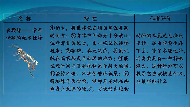 部编版语文八年级上册 名著导读 《昆虫记》 科普作品的阅读 精讲课件07