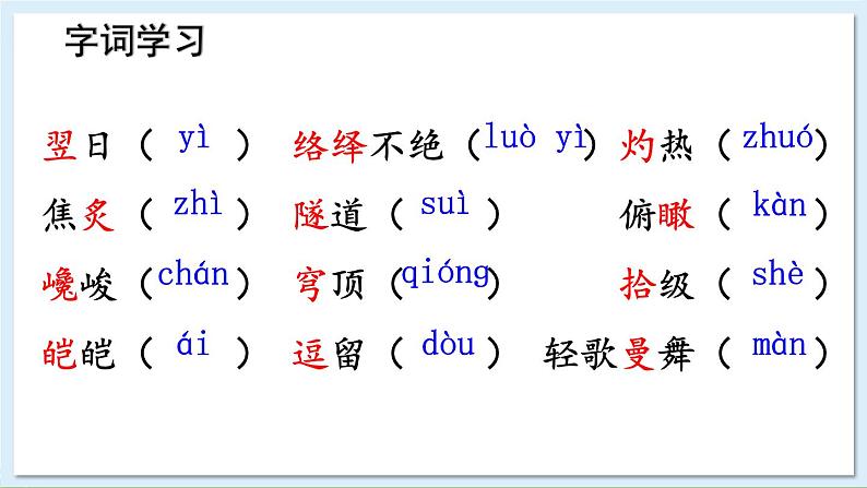 新课标人教版语文八年级下册 第五单元 19 登勃朗峰 PPT课件第8页