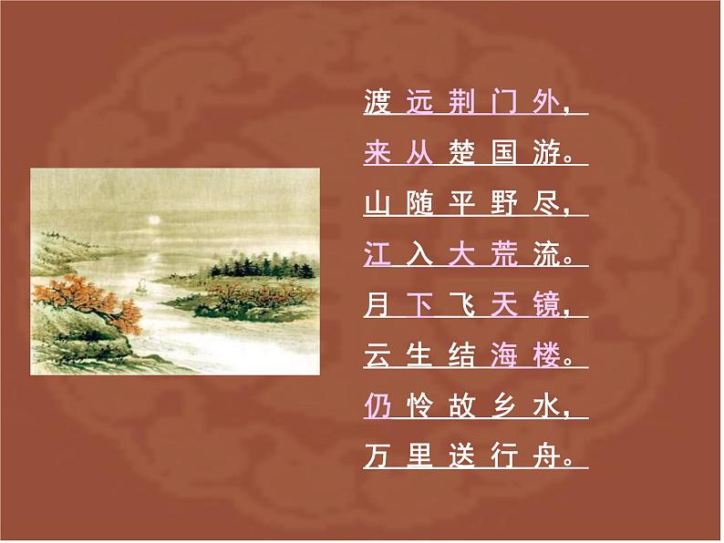 渡荆门送别 课件第4页