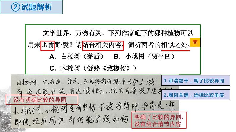 名著联读比较题课件07