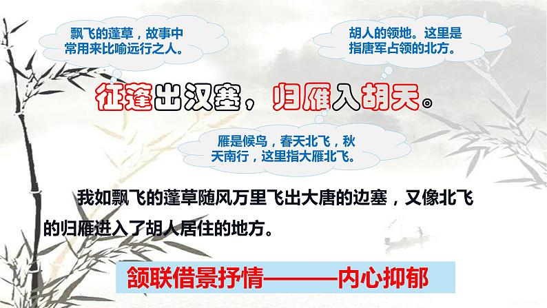2022-2023学年人教部编版语文八年级上册第三单元13课唐诗五首《使至塞上》课件06