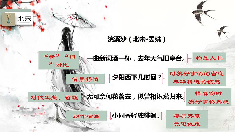 2023届人教部编版语文中考古诗复习课件：宋元明清近代古诗赏析08