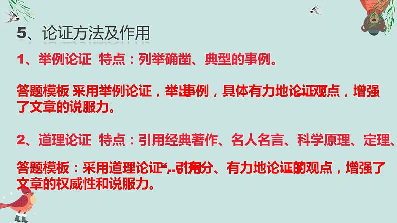 2023届人教部编版语文中考议论文阅读专题课件：议论文大题综合复习08