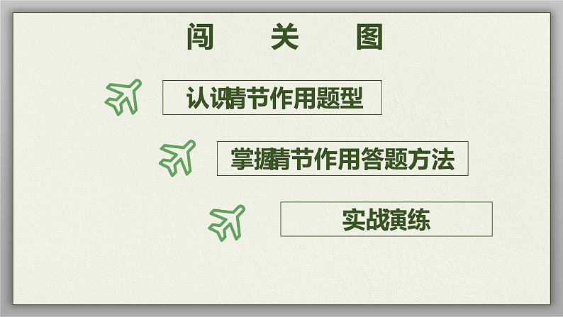 2023届人教部编版语文中考记叙文阅读复习课件：小说情节作用02