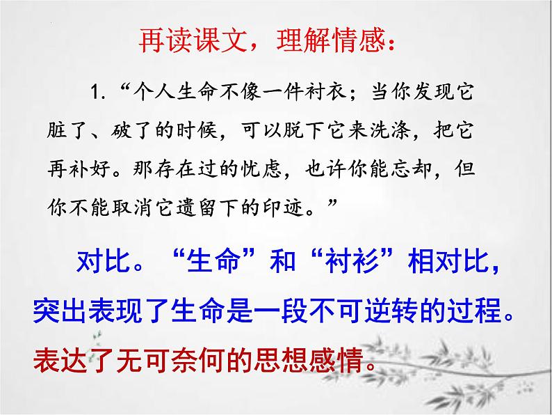 第16课《散文二篇：永久的生命》课件 部编版语文八年级上册07