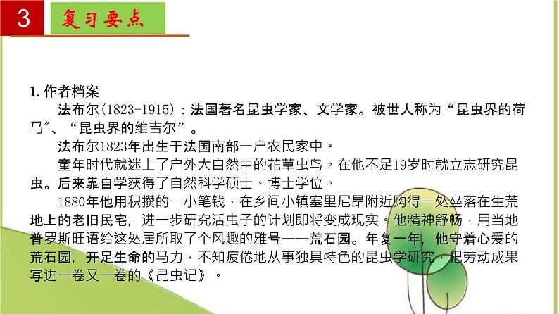 2022-2023学年八年级语文上册单元复习过过过（名著导读《昆虫记》：科普作品的阅读【过知识】课件第5页