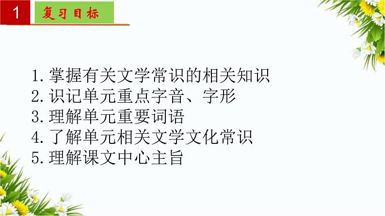 2022-2023学年七年级语文上册单元复习过过过（部编版）第五单元 【过知识】课件02