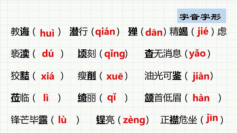 2022-2023学年部编版语文九年级上册期末冲刺复习试卷课件第4页