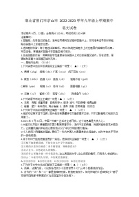 湖北省荆门市京山市2022-2023学年九年级上学期期中语文试卷(含答案)