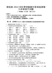 广西桂林市灌阳县2022-2023学年九年级上学期期中质量检测语文试题(含答案)