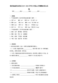 陕西省咸阳市乾县2021-2022学年七年级上学期期末语文试题(含答案)