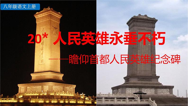 部编版八年级语文上册--20 人民英雄永垂不朽（课件）第3页