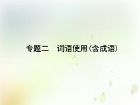 中考语文复习第一部分语言知识及其运用专题二词语使用(含成语)课件