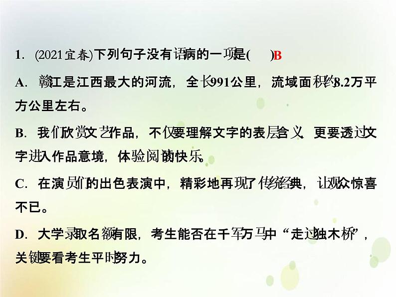 中考语文复习第一部分语言知识及其运用专题三辨析蹭课件第2页