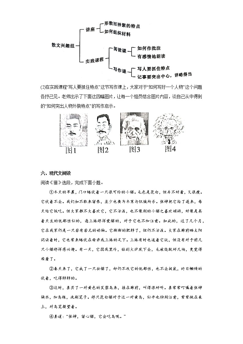 河南省许昌市禹州市2021-2022学年七年级上学期期末语文试题(含答案)第3页