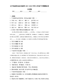 辽宁省沈阳市沈北新区2021-2022学年七年级下学期期末语文试题(含答案)