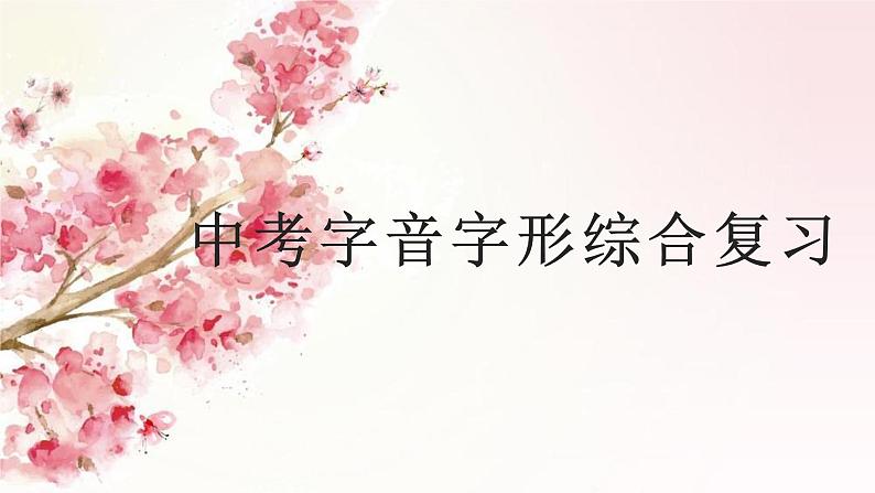 2023年中考语文一轮专题复习：字音字形综合复习课件第1页