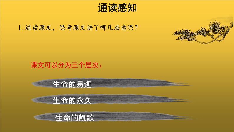 人教版八年级上册永久的生命示范课件第6页