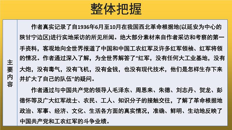 【教学课件】名著导读《红星照耀中国》参考课件第7页