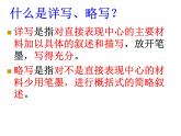 第二单元写作 叙事要详略得当课件